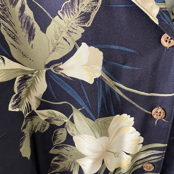 La Cabana Hawaiian Shirt Blue Tropical Print Luau Party Aloha Button Up Size 3X - Picture 6 of 6